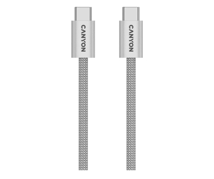 Kabel CANYON Kabel OnWire 60MG C-C 60W Magnes w oplocie 1m Szary CND-CCMG60AB15LG